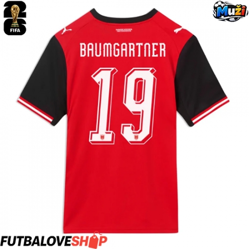 Dres Rakúsko Christoph Baumgartner #19 Domáci MS 2026 Krátky Rukáv